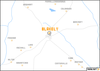 map of Blakely