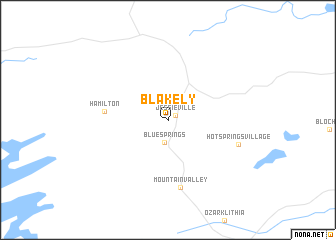 map of Blakely