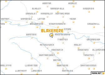 map of Blakemere