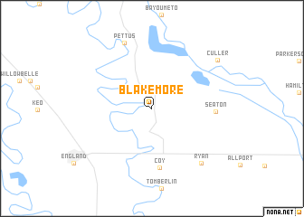 map of Blakemore