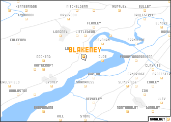 map of Blakeney