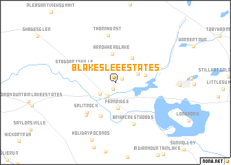 map of Blakeslee Estates