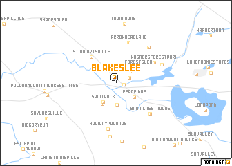 map of Blakeslee