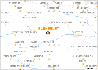 map of Blakesley