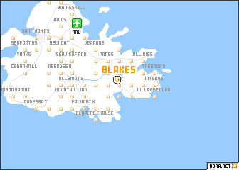 map of Blakes