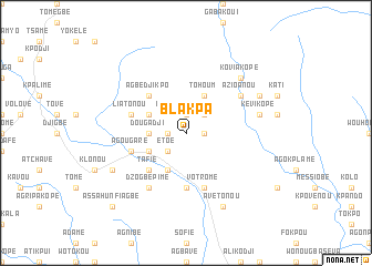 map of Blakpa