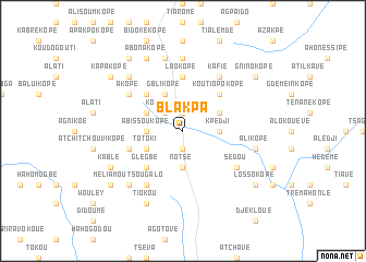 map of Blakpa