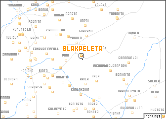 map of Blakpeleta