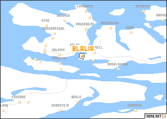 map of Blålia