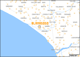 map of Blama Gogo