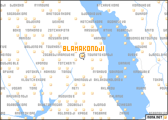 map of Blama Kondji