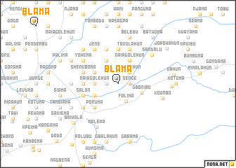 map of Blama