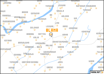 map of Blama