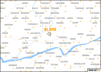 map of Blama