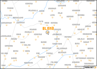 map of Blama