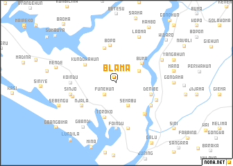 map of Blama