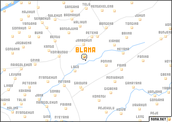 map of Blama