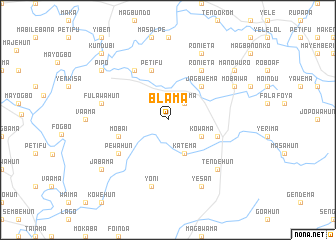 map of Blama