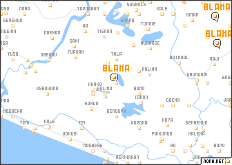 map of Blama