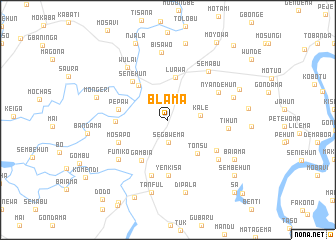 map of Blama