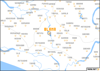 map of Blama