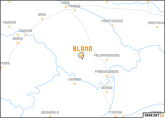 map of Blama