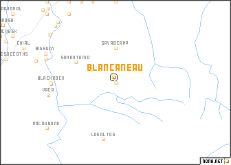 map of Blancaneau