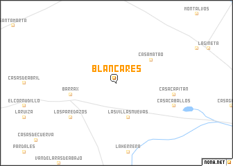 map of Blancares