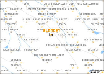 map of Blancey