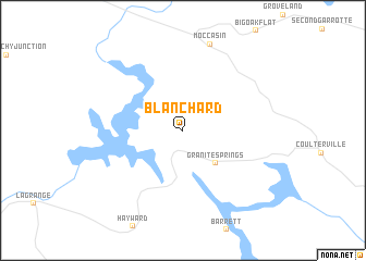 map of Blanchard