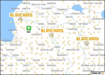 map of Blanchard