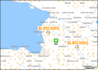 map of Blanchard