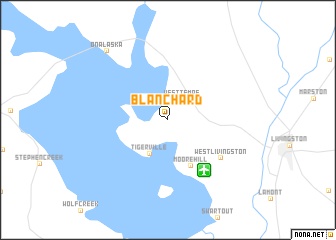 map of Blanchard