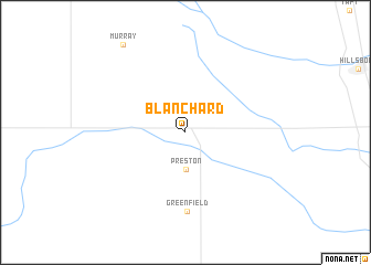 map of Blanchard