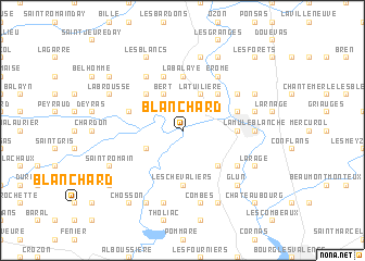 map of Blanchard