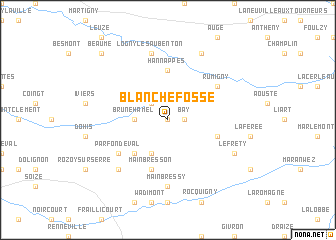 map of Blanchefosse