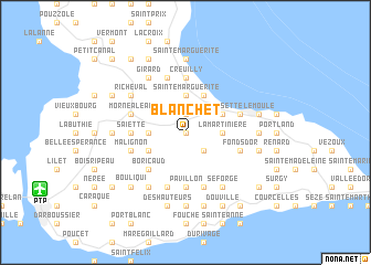 map of Blanchet