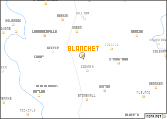 map of Blanchet