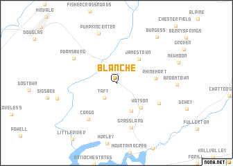 map of Blanche