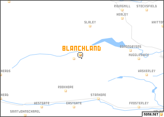 map of Blanchland