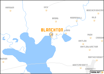 map of Blanchton