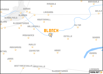 map of Blanch