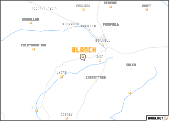 map of Blanch