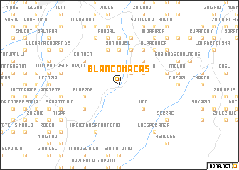 map of Blanco Macas