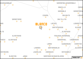 map of Blanco