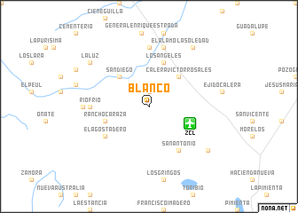 map of Blanco