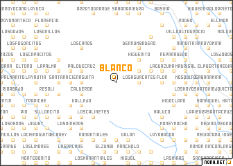 map of Blanco