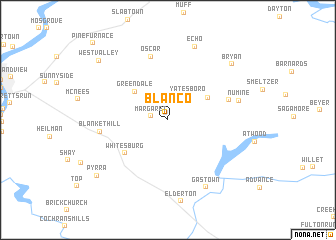 map of Blanco