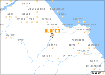 map of Blanco