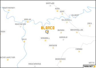 map of Blanco